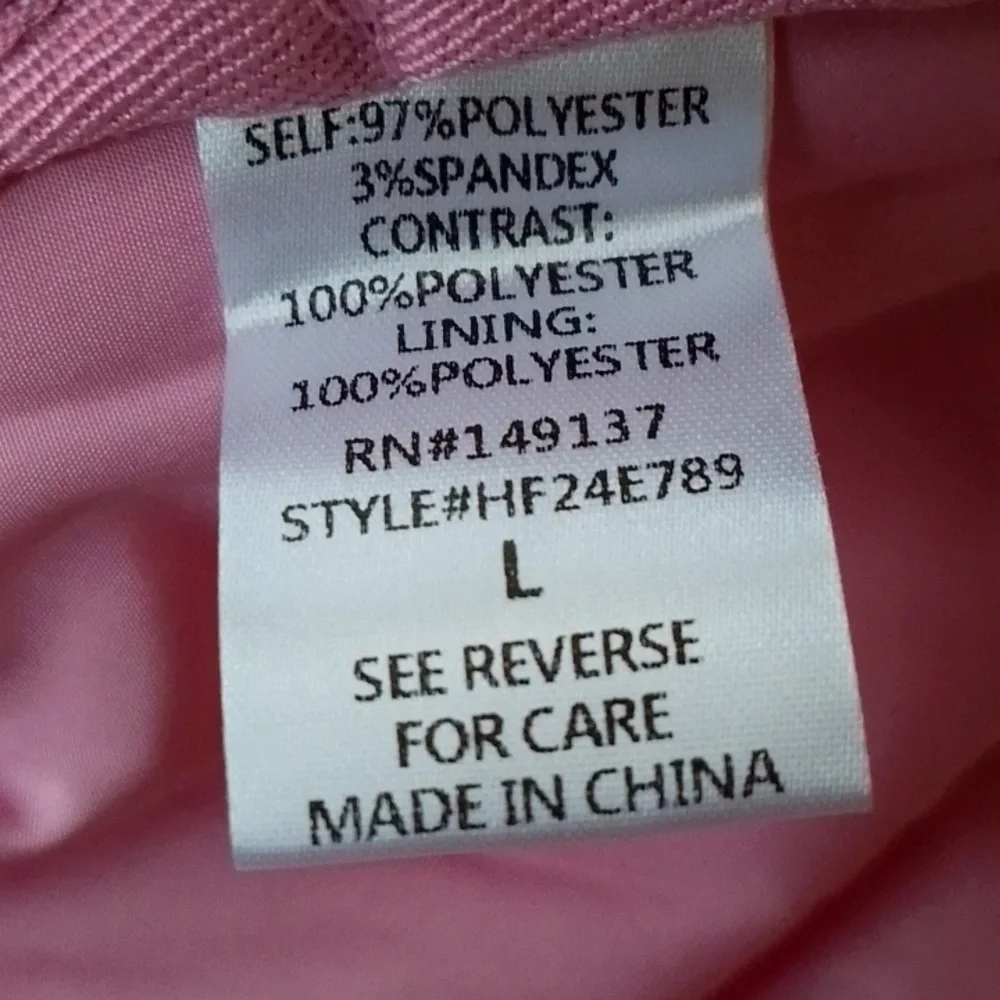 Sporty Pink Large Quilted Puffer Cozy Adventure Travel Retro Resort New
